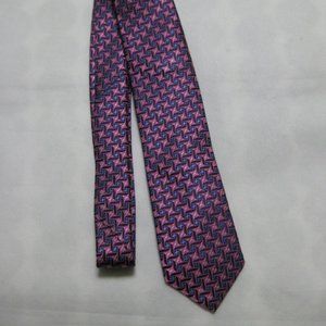TED BAKER Heavy Silk Geometric Neck Tie